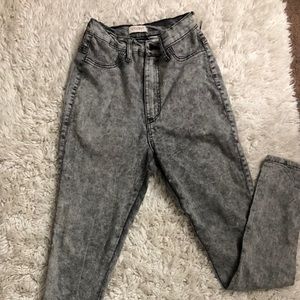 High Waist stone washed pants